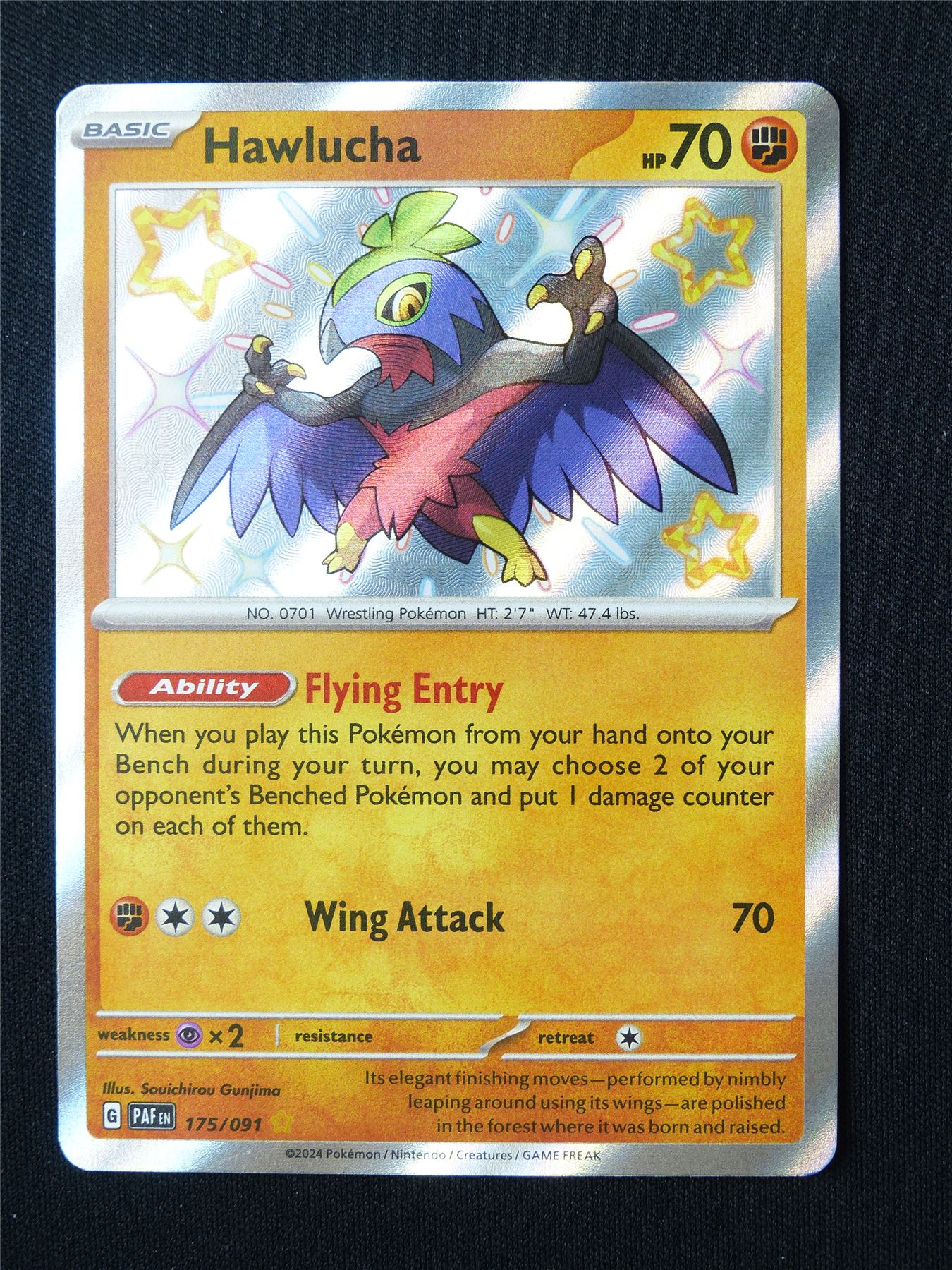 Hawlucha 175/091 Shiny Holo - Pokemon Card #5WM