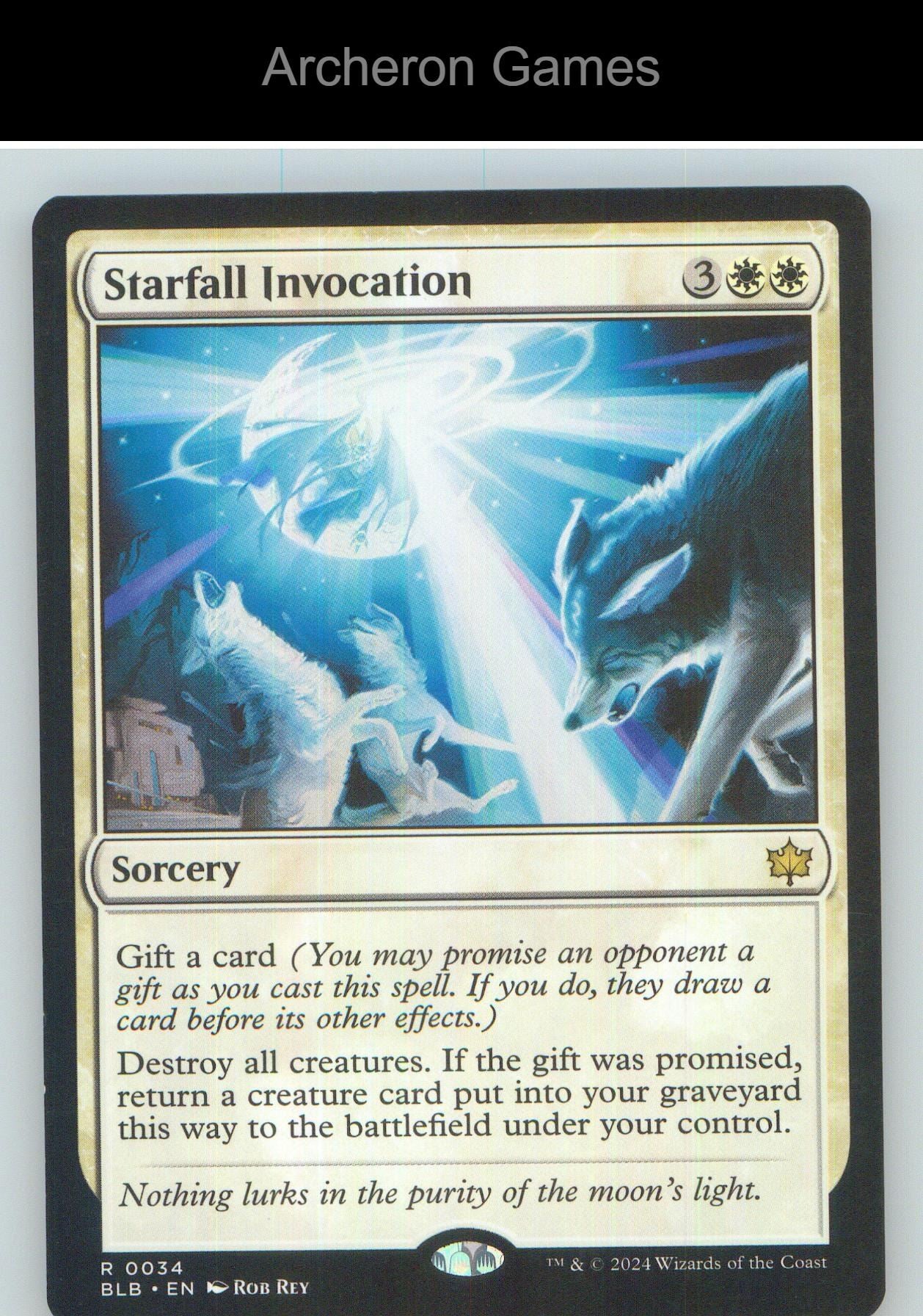 Starfall Invocation BLB 34 R MTG Card NM/EX+