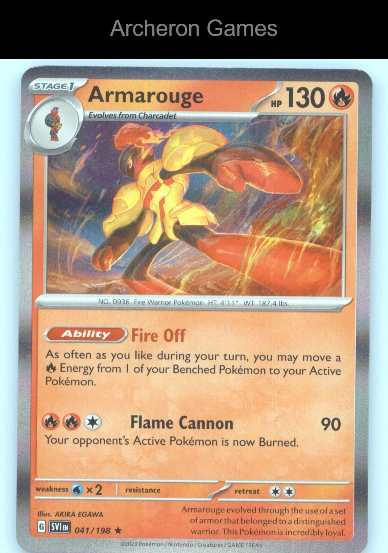 Pokemon Card Armarouge (Line Holo) MCAP 041/198 R Miscellaneous Cards & Products