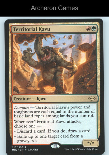 Territorial Kavu 216 R MTG Card Modern Horizons 2