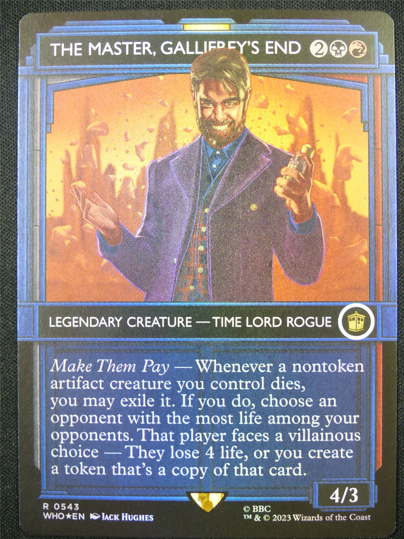 The Master Gallifrey's End Foil Showcase - WHO - Mtg Card #6H