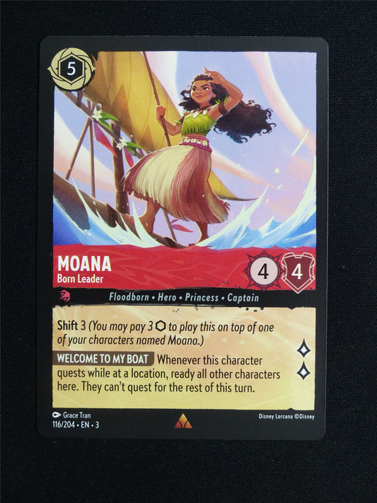 Moana Born Leader 116/204 - Lorcana Card #209