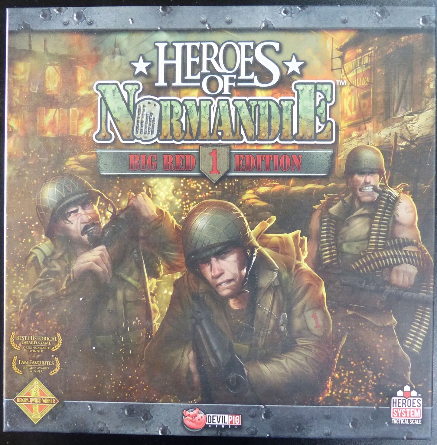 Heroes of Normandie: Big Red 1st Edition - Raybox Boardgame #31U