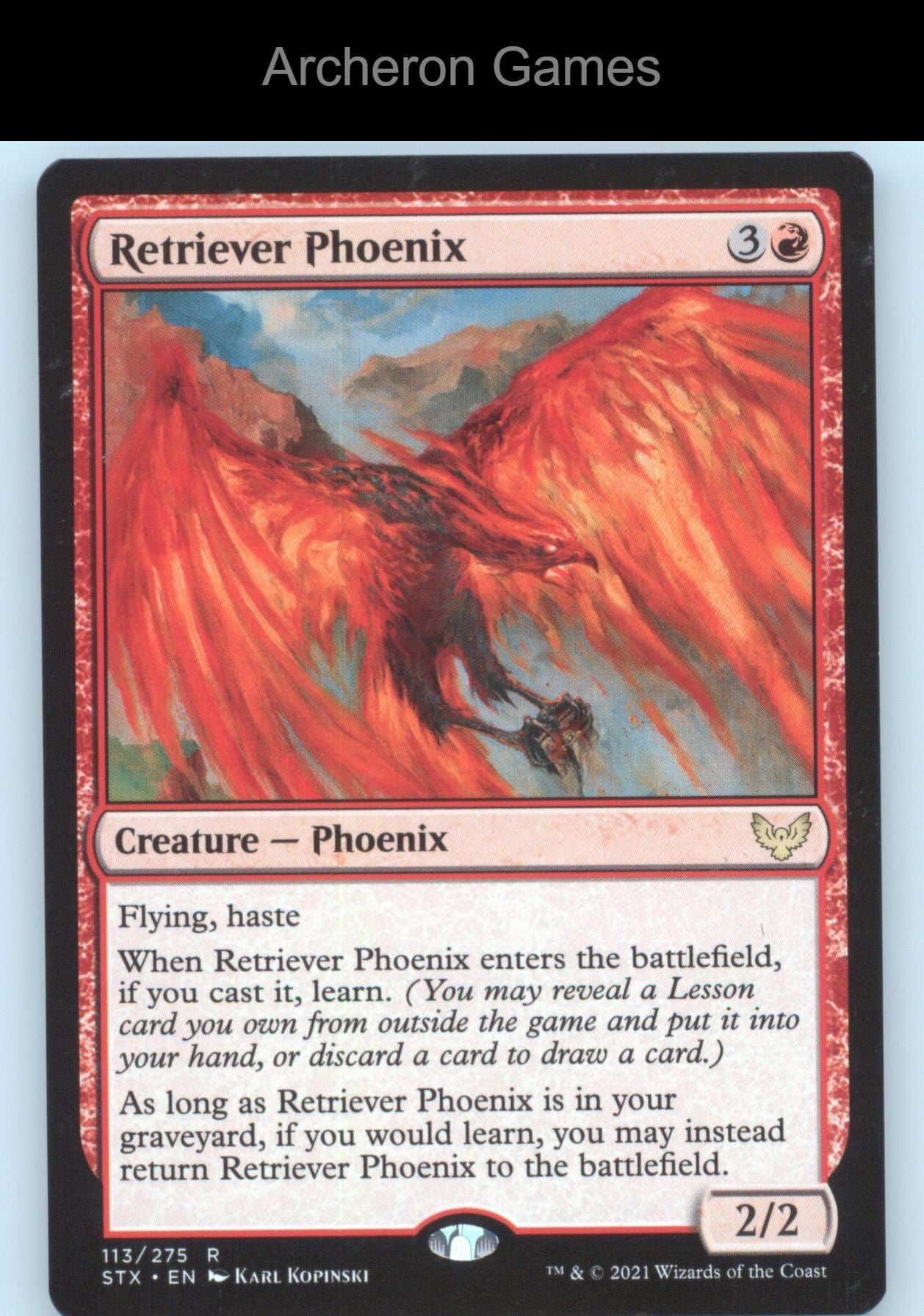 Retriever Phoenix 113 R MTG Card Promo Pack: Strixhaven