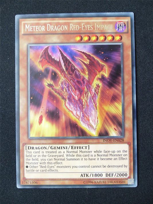 Meteor Dragon Red-Eyes Impact INOV Rare - Yugioh Card #8AN