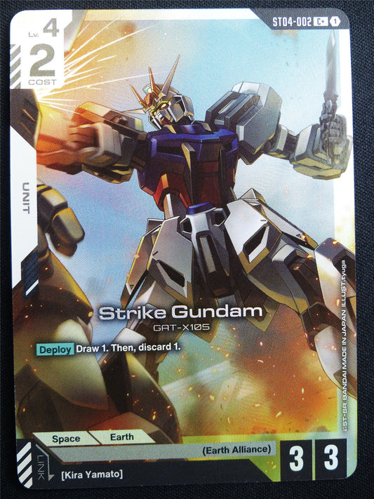 Strike Gundam ST04-002 C+ Foil - Gundam Card #47N
