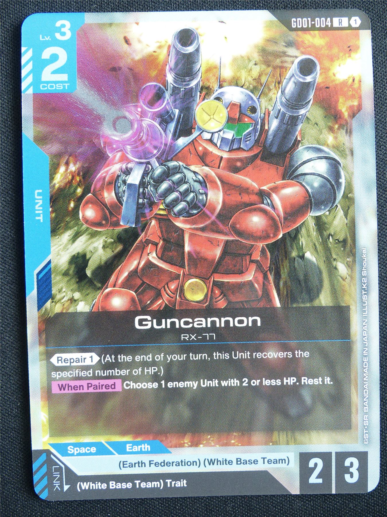 Guncannon GD01-004 R Foil - Gundam Card #51