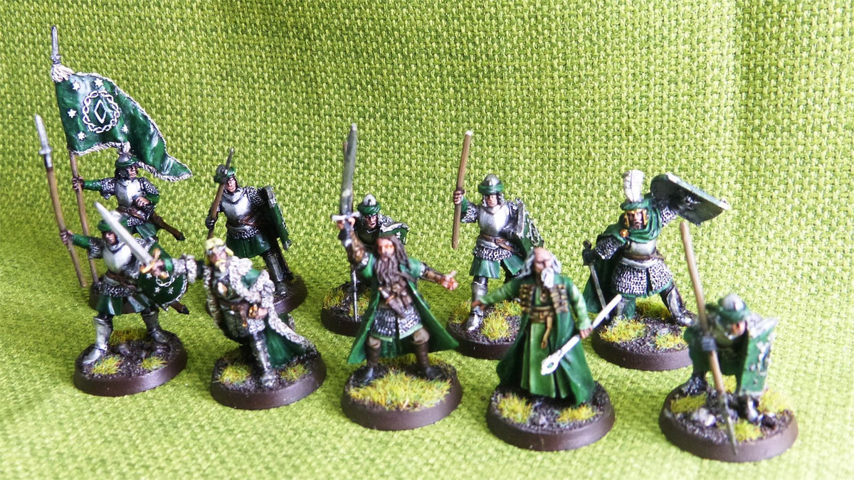 LOTR Mesbg Arathorn and Halbeth Arnor Painted - Warhammer AoS 40k #CN