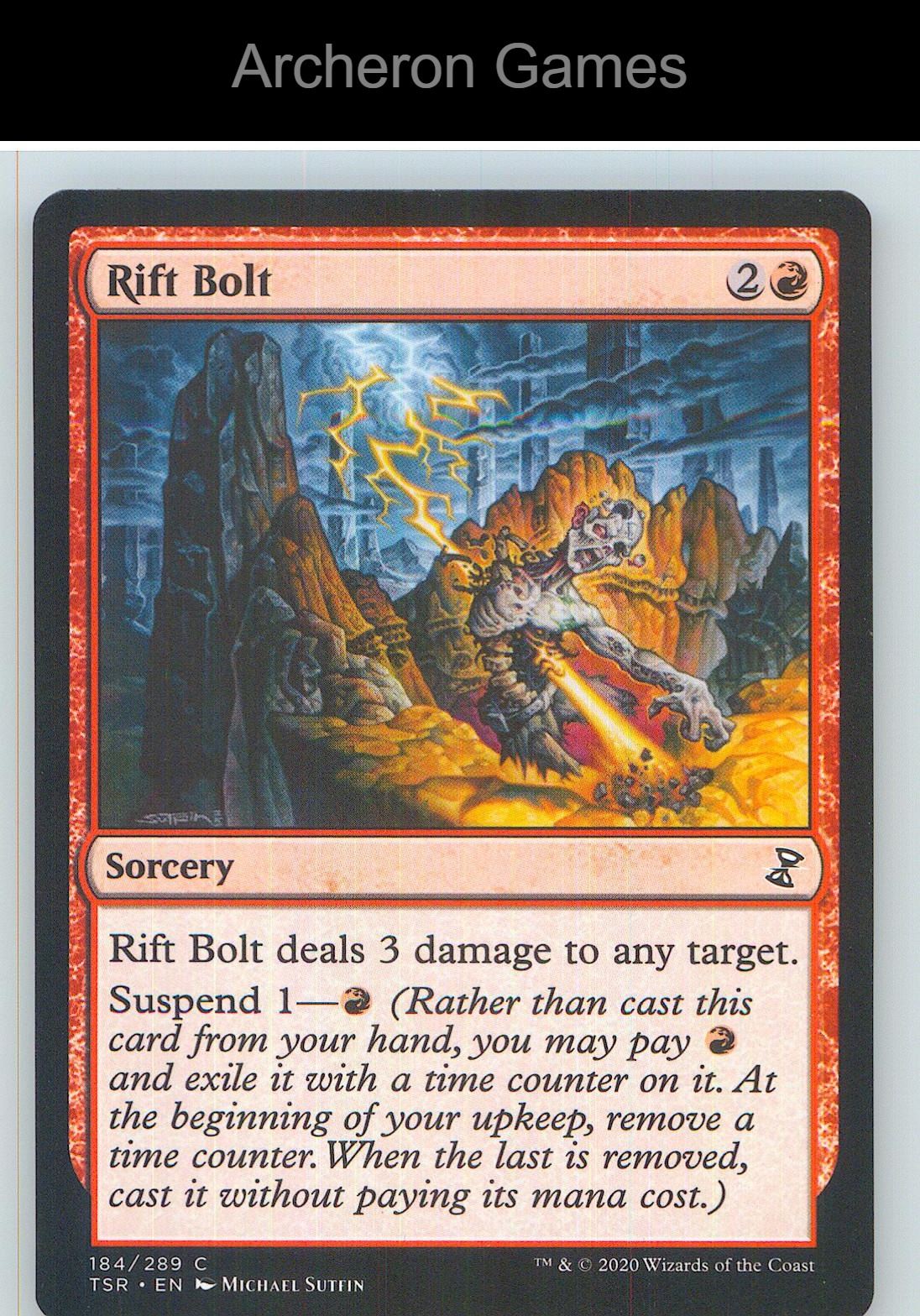 Rift Bolt TSR 184 C MTG Card NM/EX+