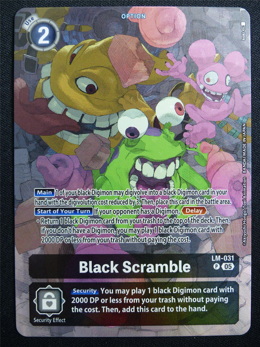 Black Scramble LM-031 Promo Foil - Digimon Card #2ZT