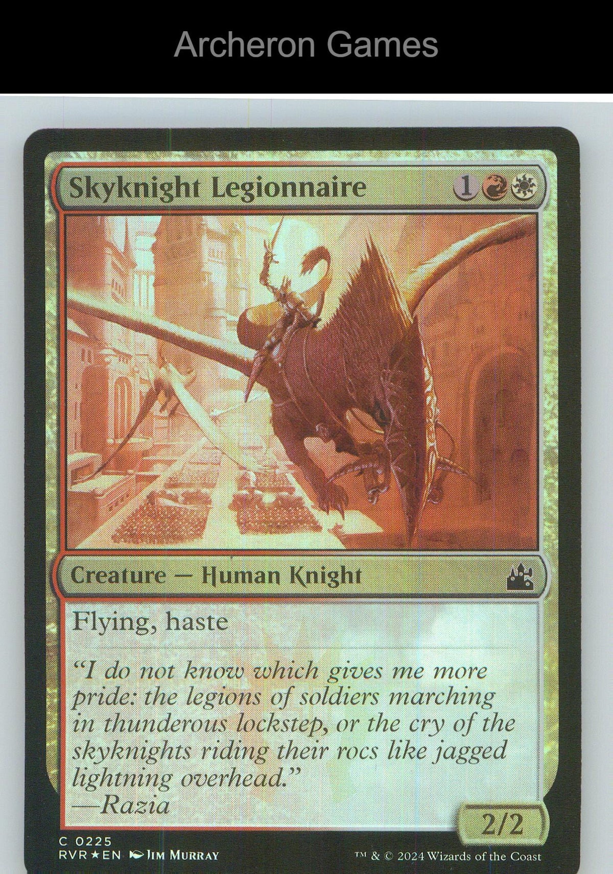 Skyknight Legionnaire RVR 225 C MTG Card NM/EX+ Foil