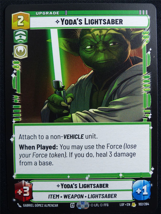Yoda's Lightsaber 102/264 - Star Wars Unlimited Card #4VS