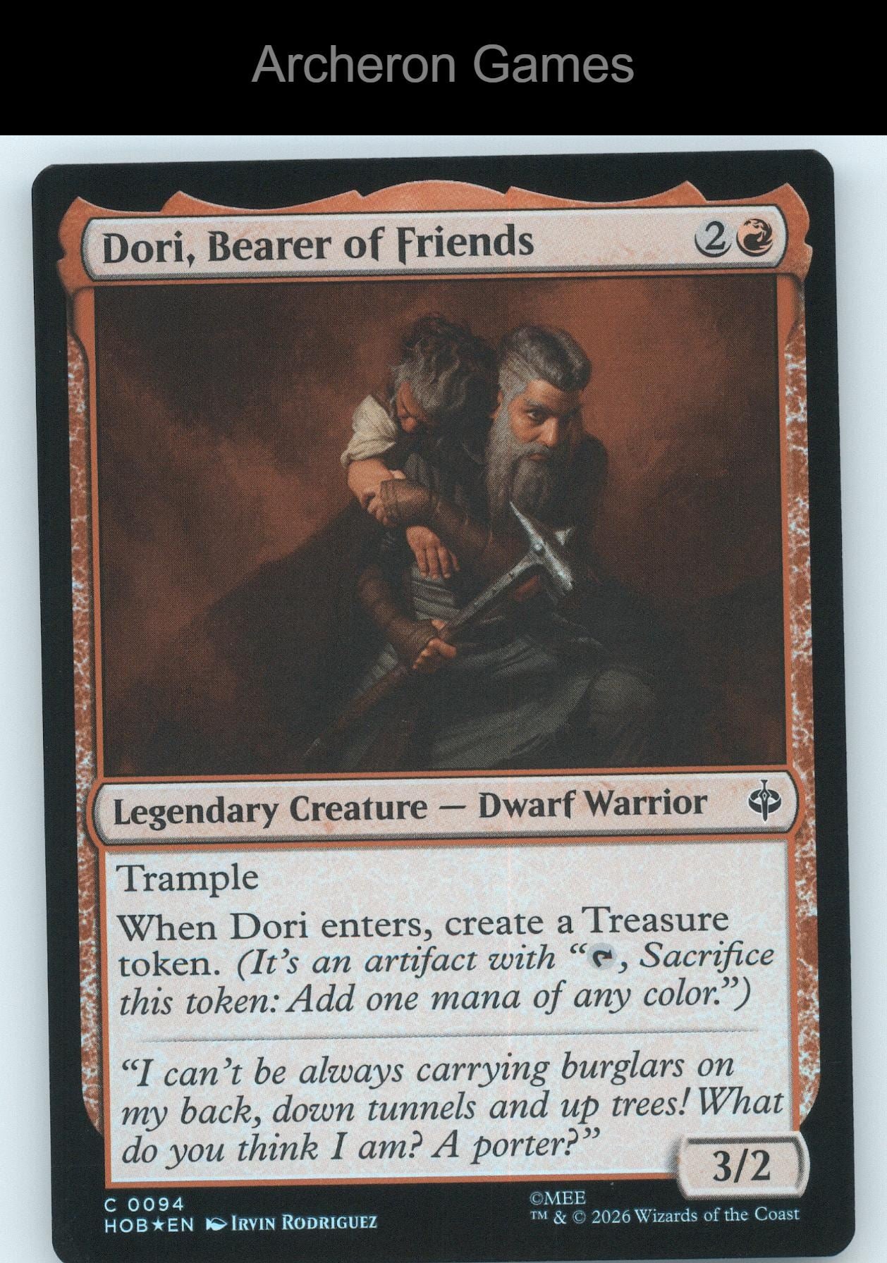 Dori, Bearer of Friends HOB 94 C MTG Card The Hobbit