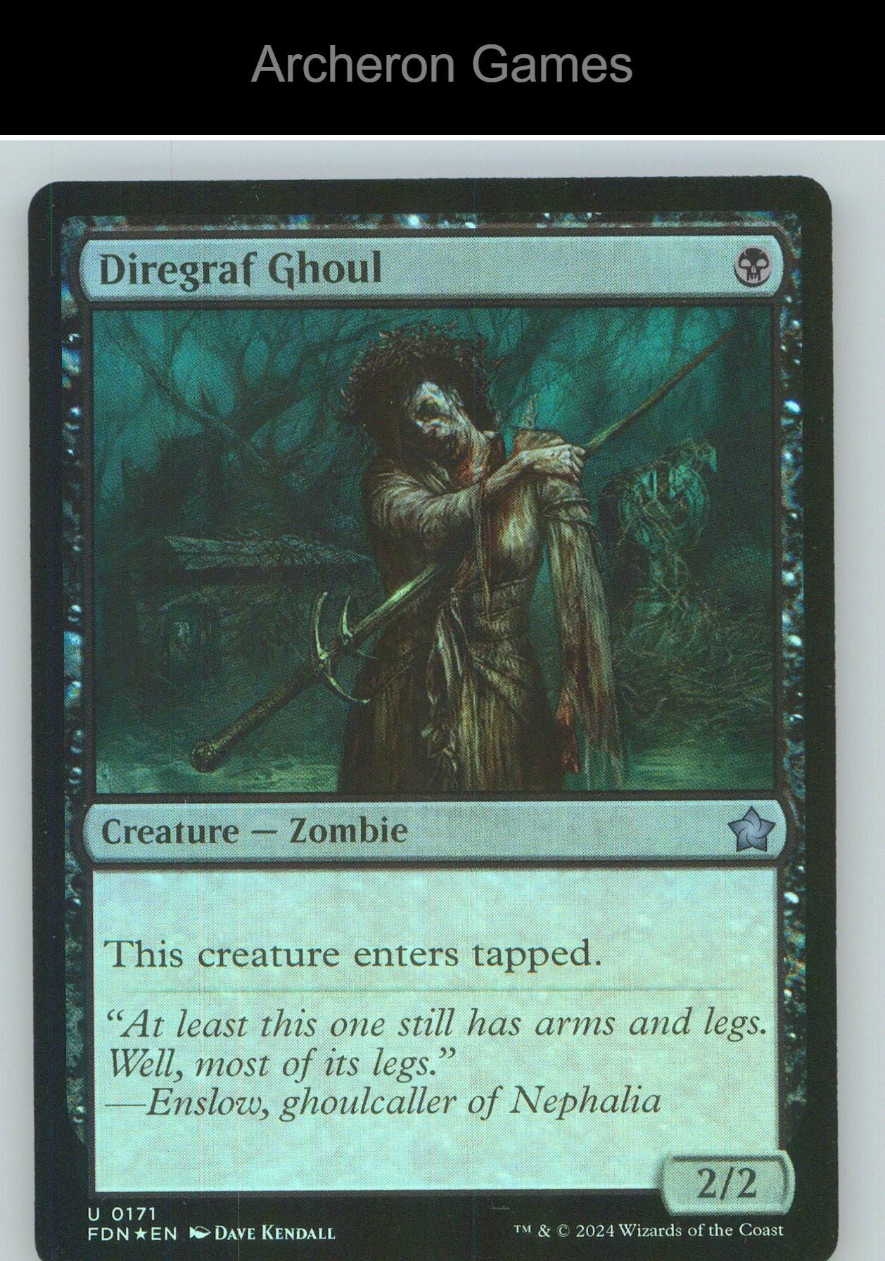 Diregraf Ghoul FDN 171 UC MTG Card NM/EX+ Foil