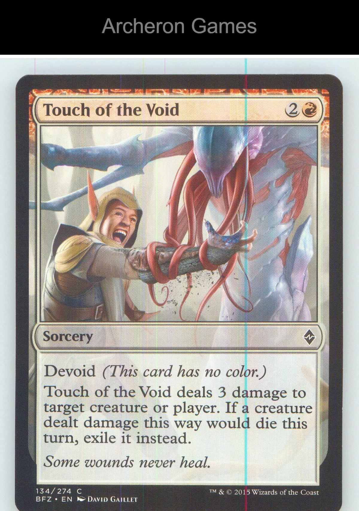 Touch of the Void BFZ 134 C MTG Card NM/EX+