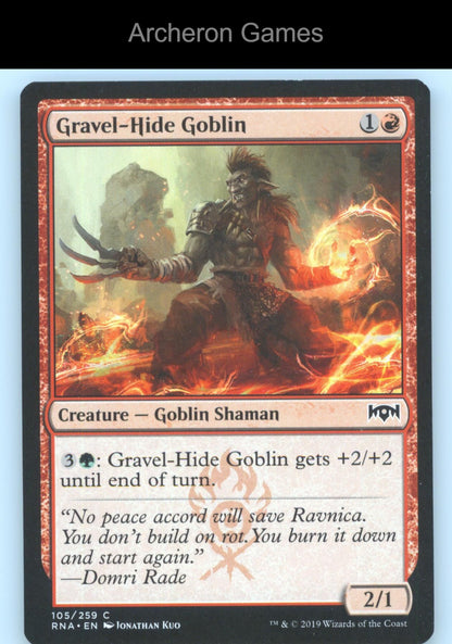 Gravel-Hide Goblin 105 C MTG Card Ravnica Allegiance