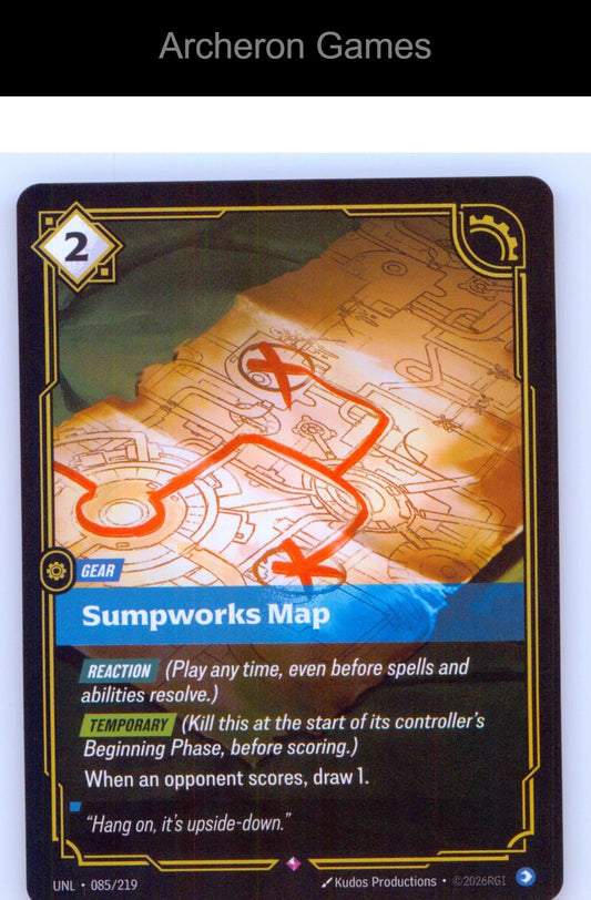Sumpworks Map UNL 085/219 R Unleashed Riftbound Card