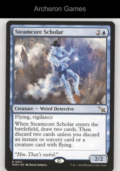 Steamcore Scholar 71 R MTG Card Promo Pack: Murders at Karlov Manor