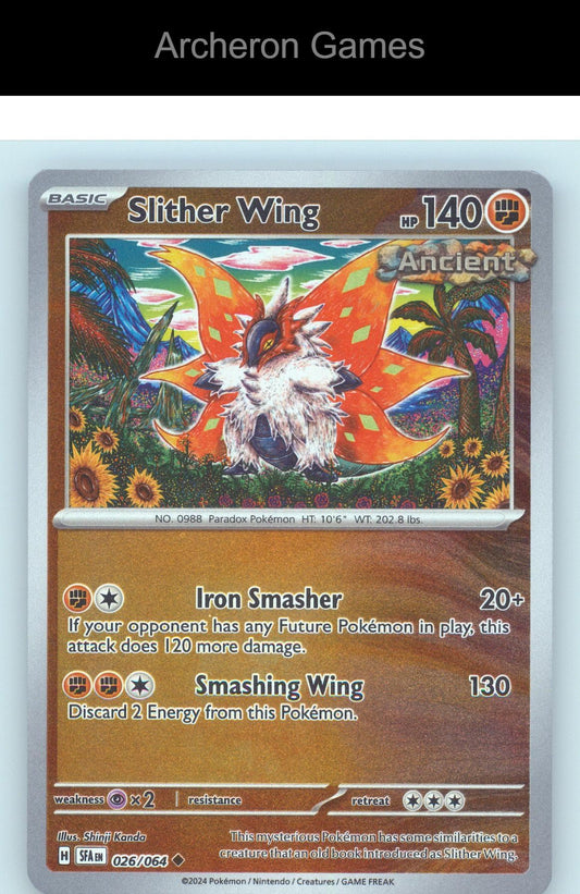 Pokemon Card Slither Wing SFA 026/064 UC Shrouded Fable Reverse Holo