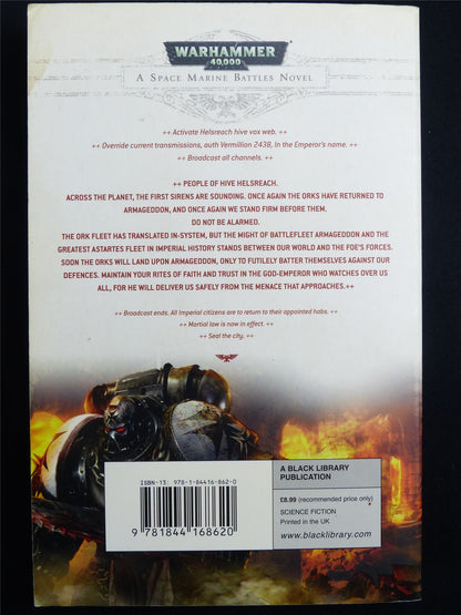 Helsreach by Aaron Dembski-Boweden - Warhammer Novel Softback #MB