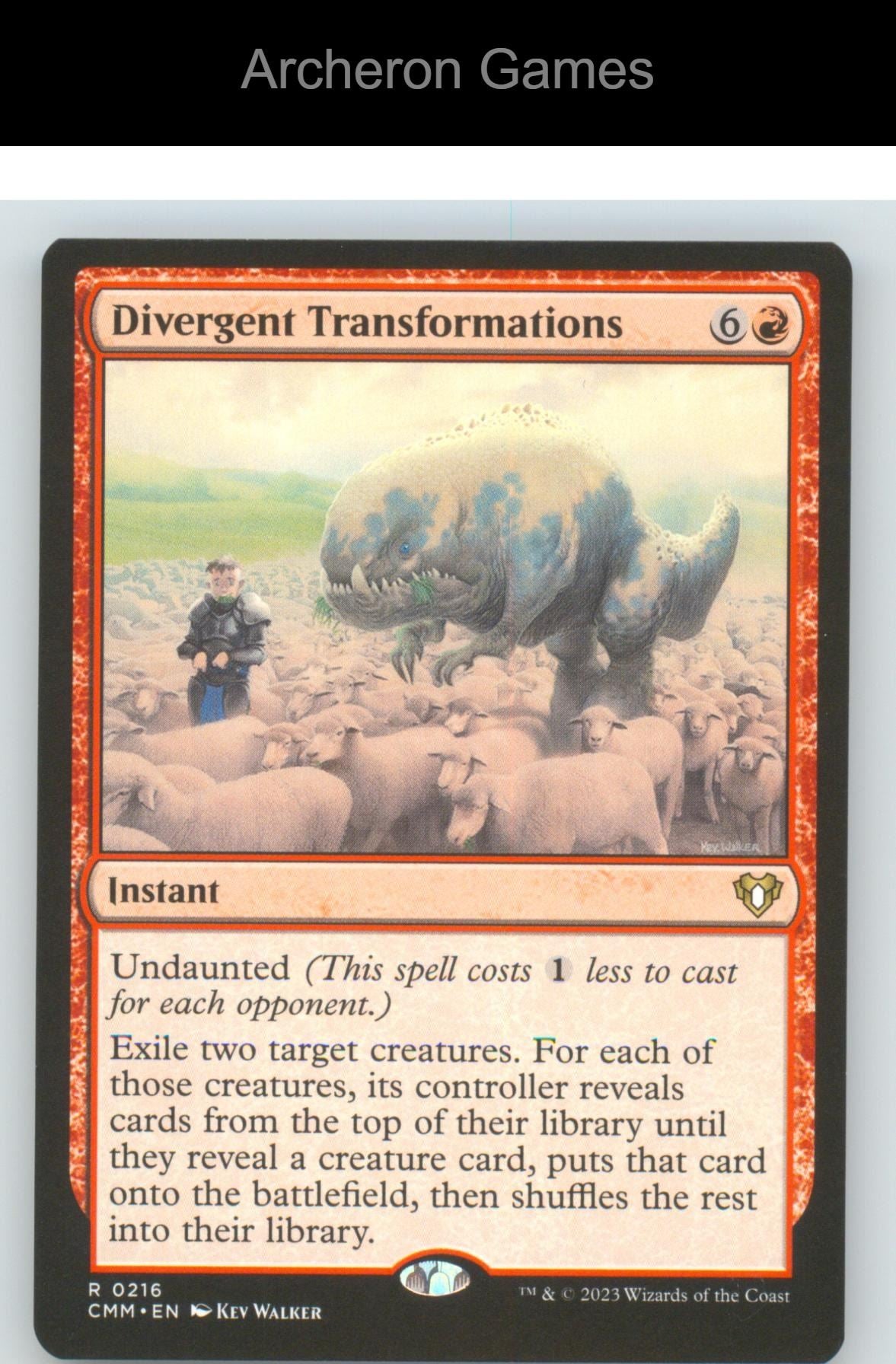 Divergent Transformations CMM 216 R MTG Card NM/EX+