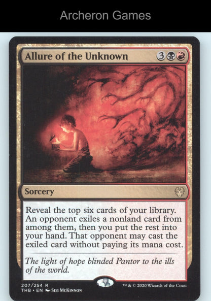 Allure of the Unknown 207 R MTG Card Promo Pack: Theros Beyond Death