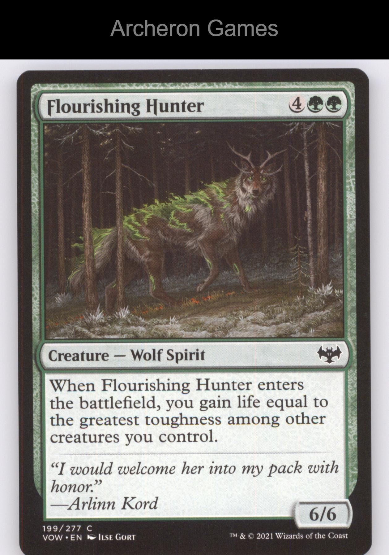 Flourishing Hunter 199 C MTG Card Innistrad: Crimson Vow
