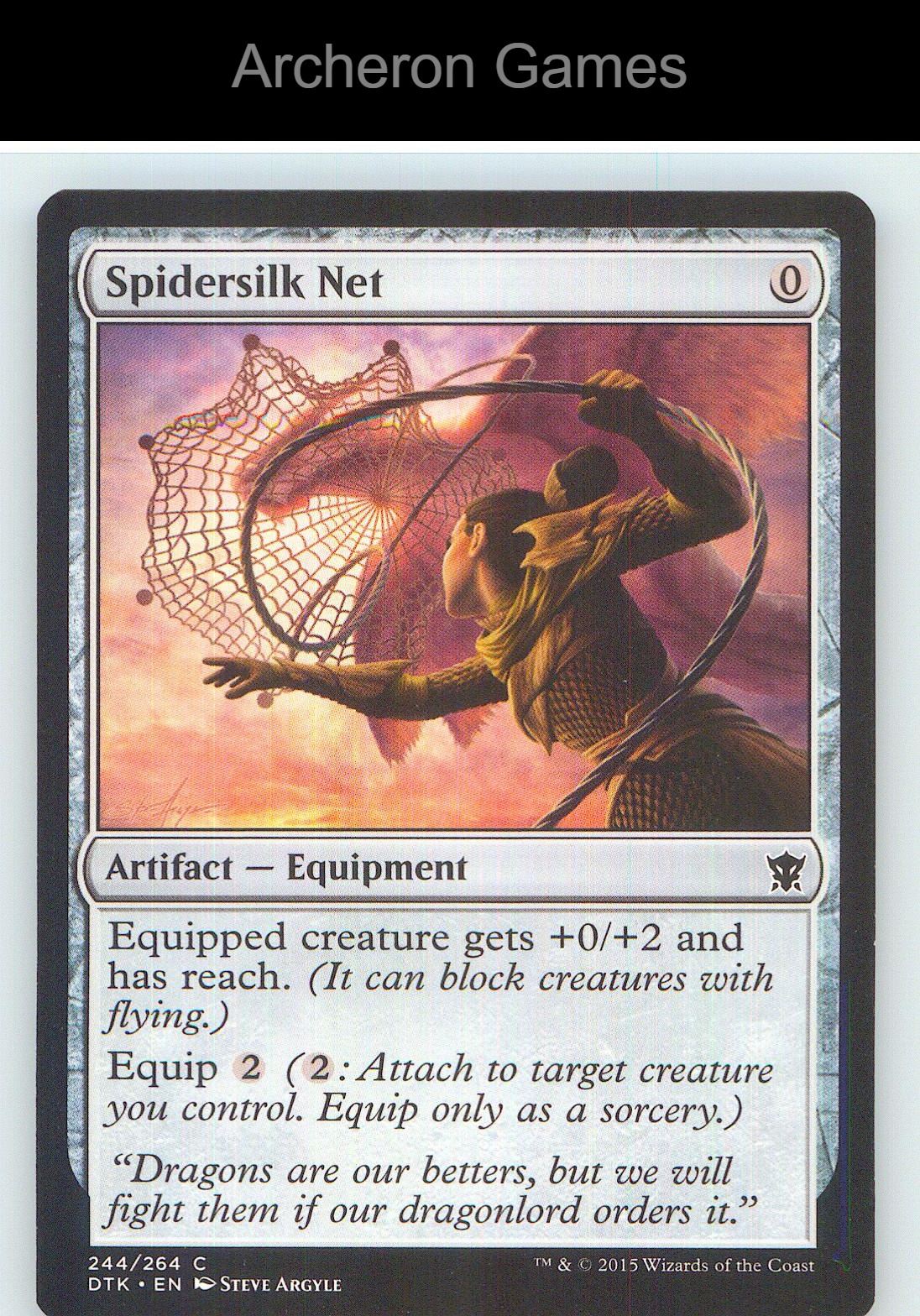 Spidersilk Net DTK 244 C MTG Card NM/EX+