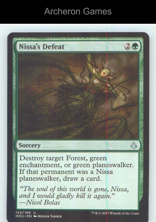 Nissa's Defeat HOU 123 UC MTG Card NM/EX+