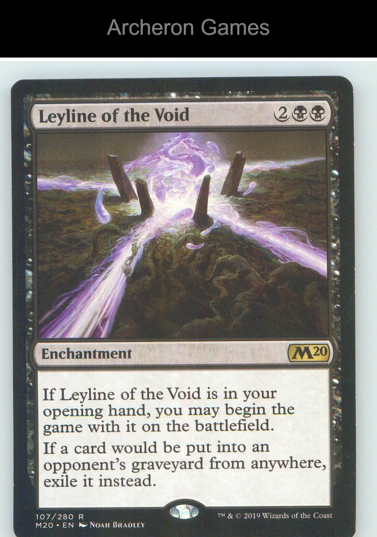 Leyline of the Void M20 107 R MTG Card NM/EX+