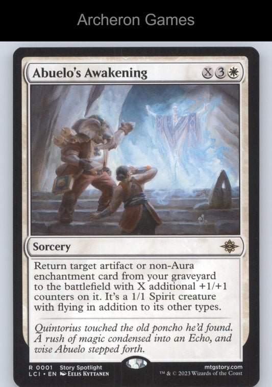 Abuelo's Awakening 1 R MTG Card The Lost Caverns of Ixalan