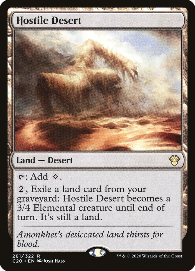 Mtg: C20 : Hostile Desert -  - NM