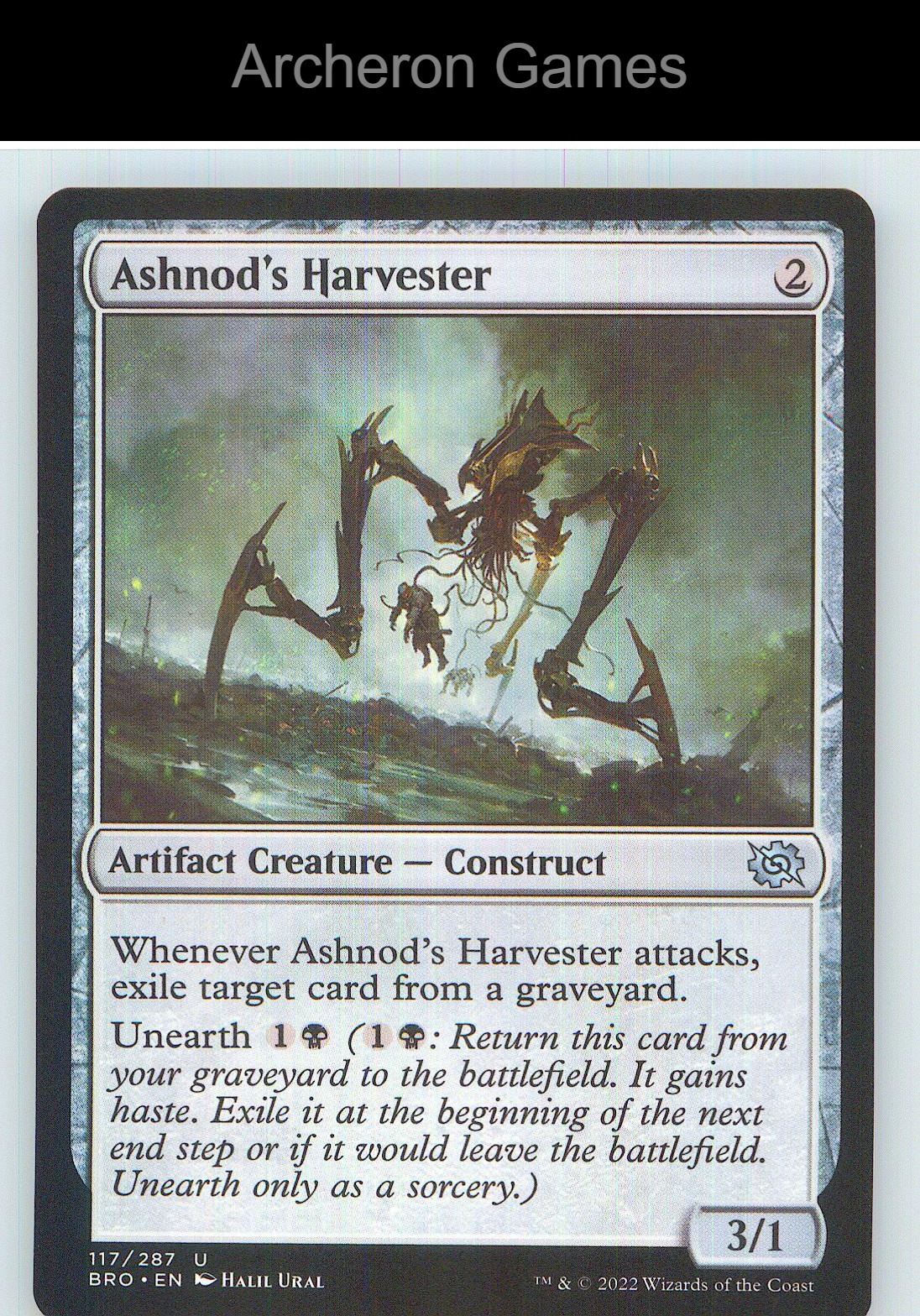 Ashnod's Harvester BRO 117 UC MTG Card NM/EX+