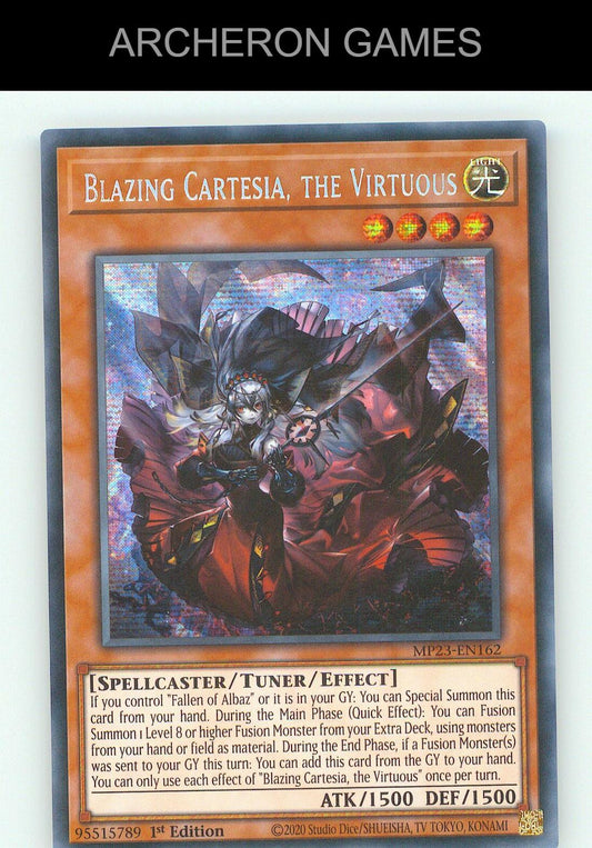 Blazing Cartesia, the Virtuous SEC YUGIOH Card