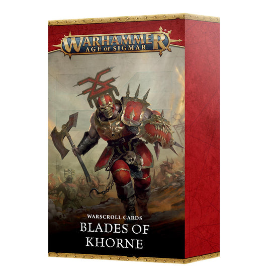 Blades of Khorne Warscroll Cards - Warhammer: Age of Sigmar - Available from 02/08/25