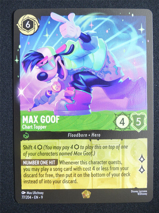 Max Goof Chart Topper 77/204 - Lorcana Card #13R