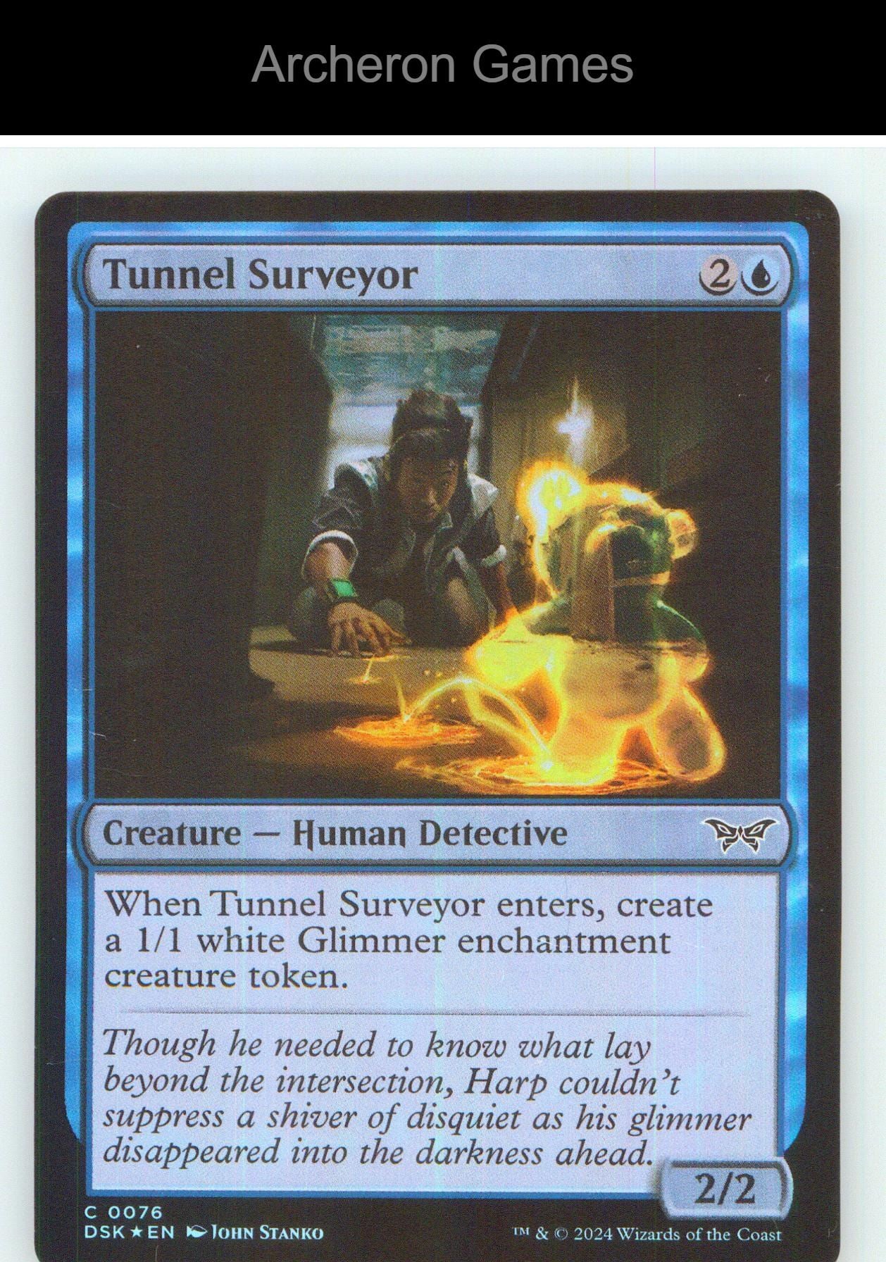 Tunnel Surveyor DSK 76 C MTG Card NM/EX+ Foil