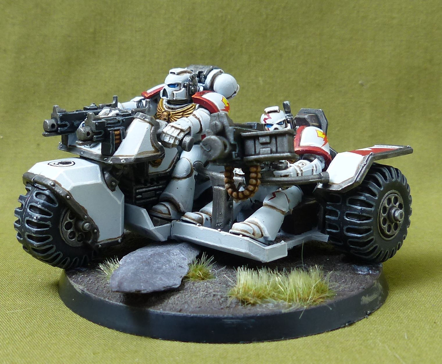 Attack Bike - Space Marines White Scars - Warhammer 40K #2G9