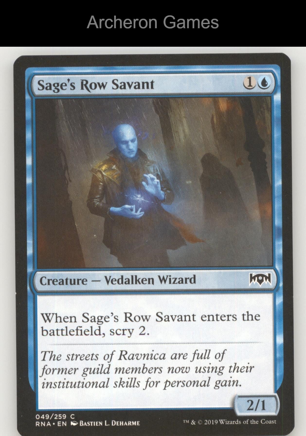 Sage's Row Savant 49 C MTG Card Ravnica Allegiance