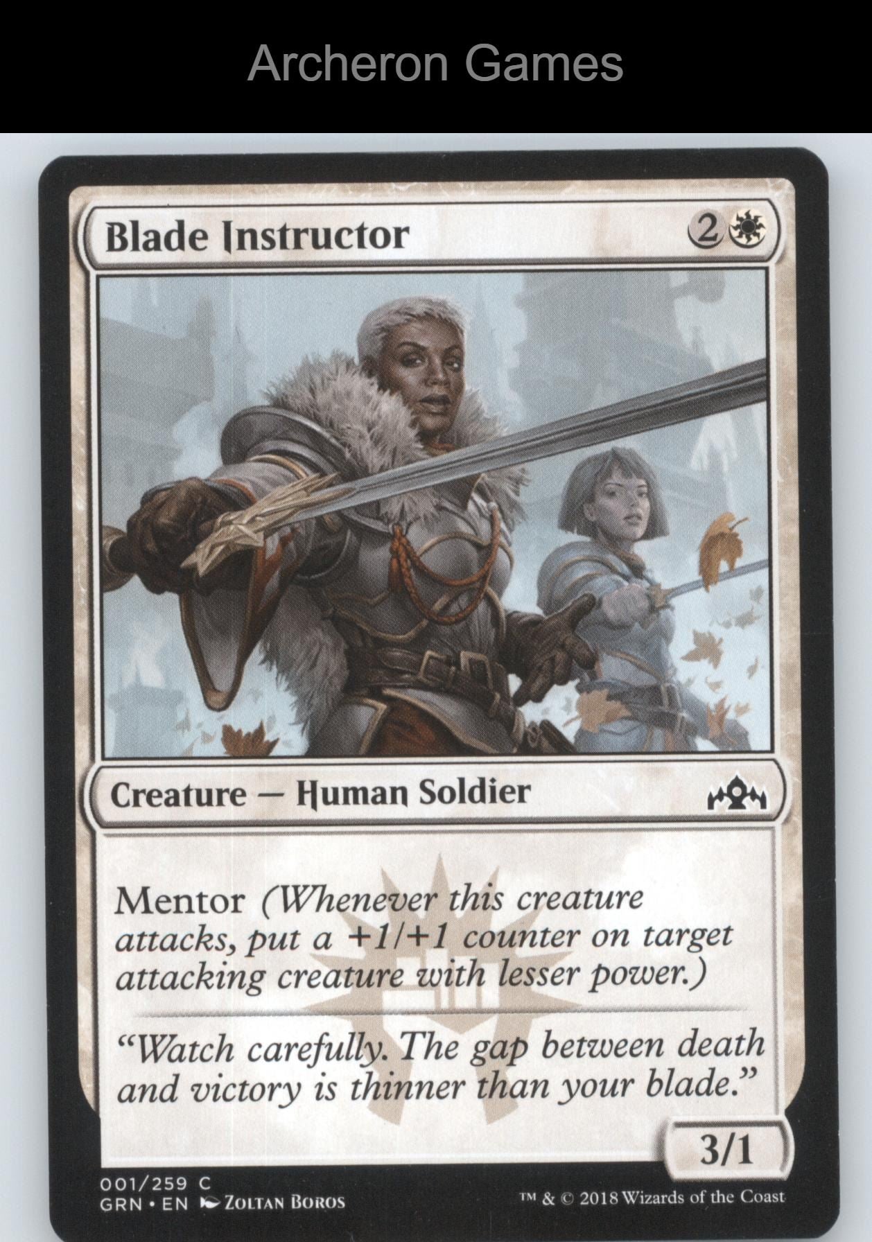 Blade Instructor 1 C MTG Card The List Reprints