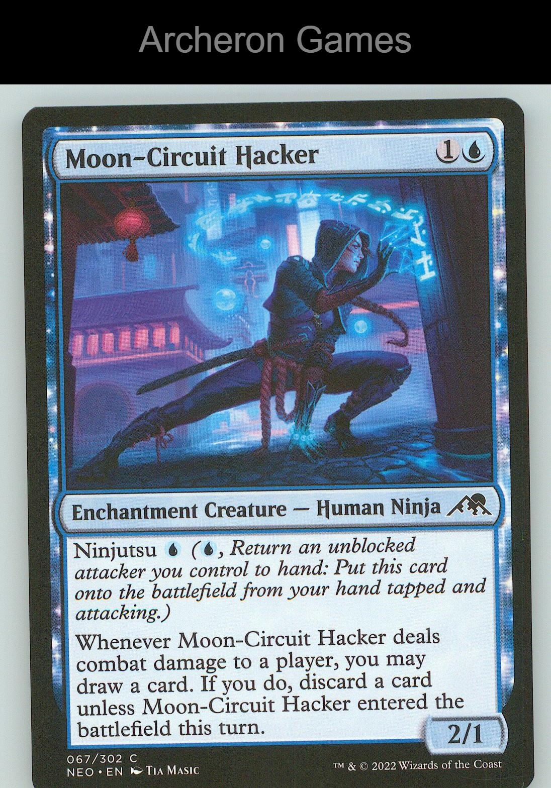 Moon-Circuit Hacker NEO 67 C MTG Card NM/EX+