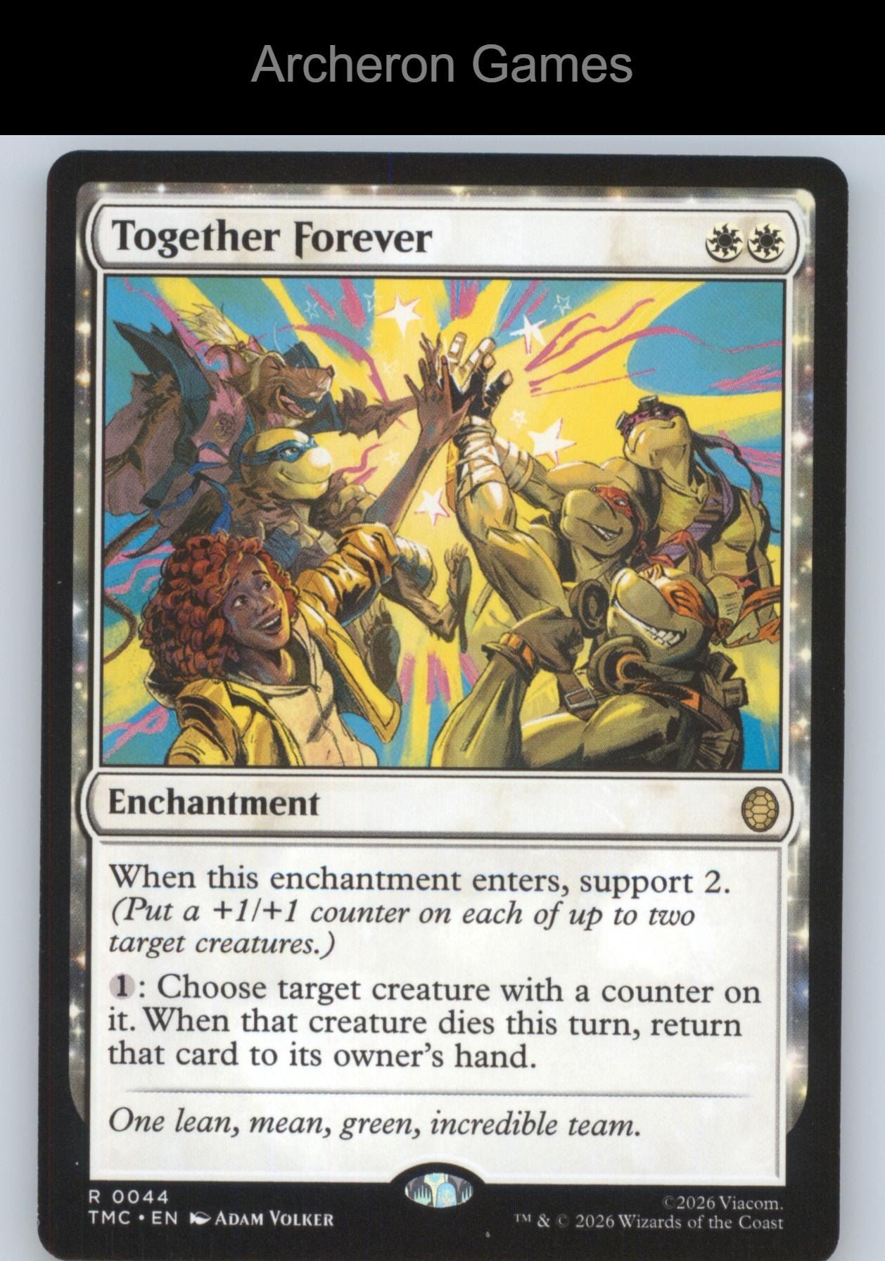 Together Forever TMC 44 R MTG Card Commander: Teenage Mutant Ninja Turtles