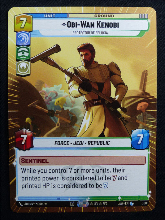 Obi-Wan Kenobi 300 Hyperspace - Star Wars Unlimited Card #AM