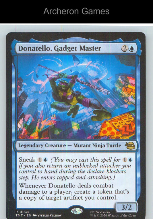 Donatello, Gadget Master TMT 0035 R MTG Card NM/EX+
