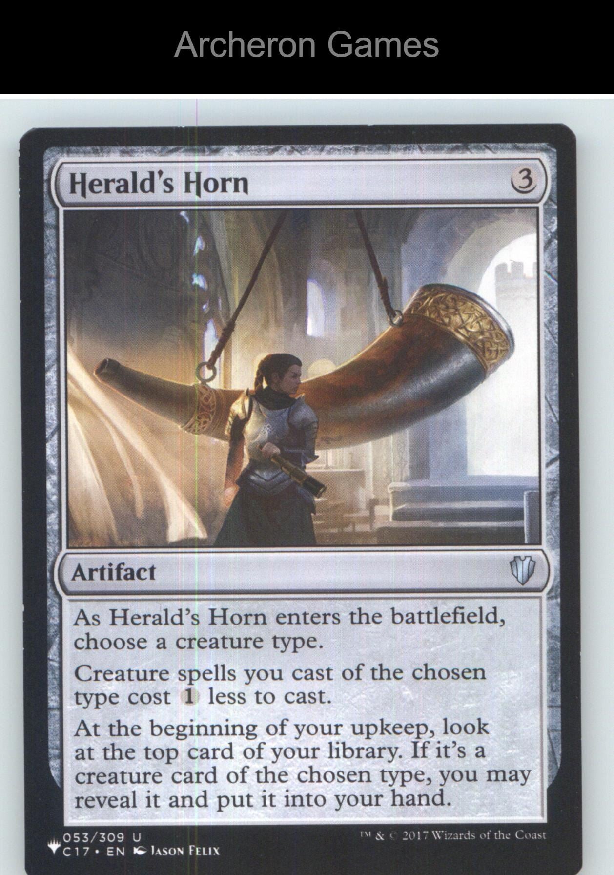 Herald's Horn C17 53 UC MTG Card NM/EX+