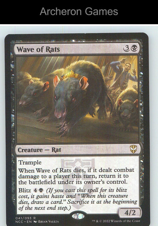 Wave of Rats NCC 41 R MTG Card NM/EX+