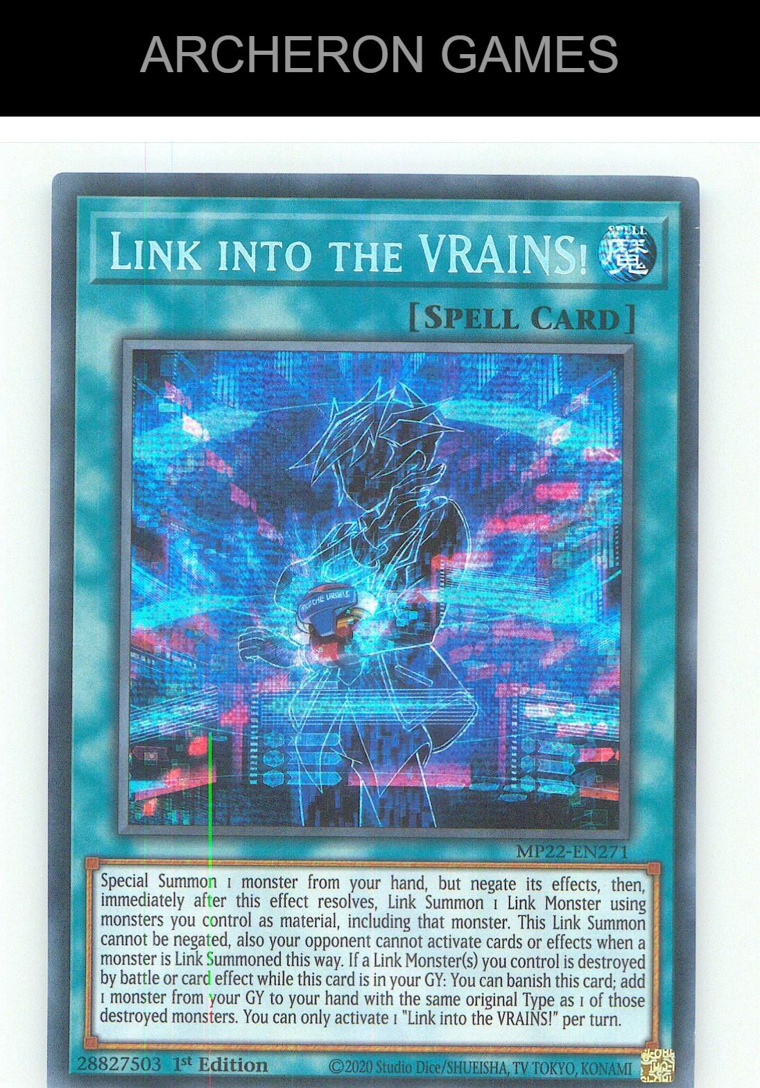 Link into the VRAINS! Prismatic Secret Rare YUGIOH Card 1st Edition