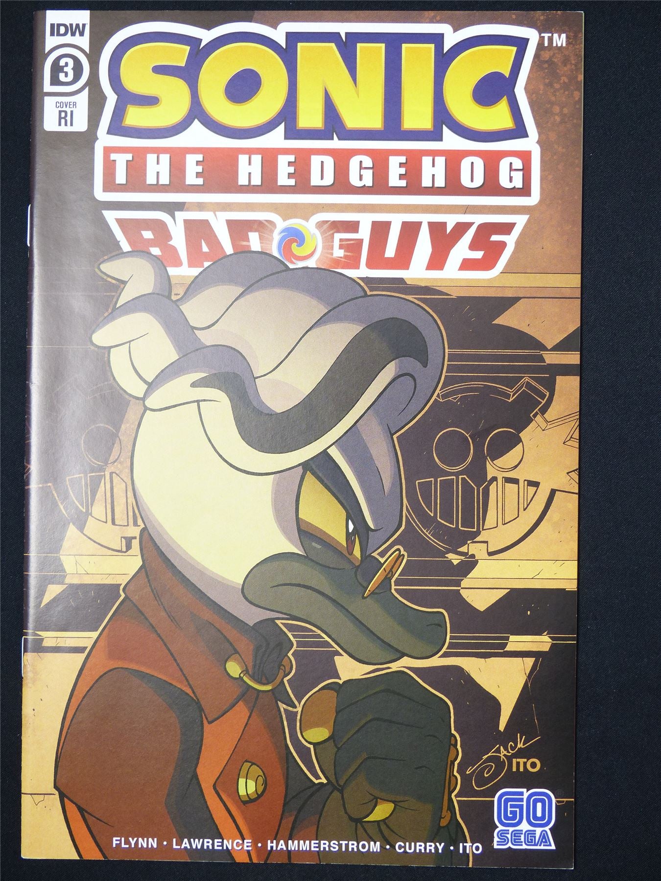 SONIC The Hedgehog: Bad Guys #3 Cvr RI - B&B IDW Comic #8BD