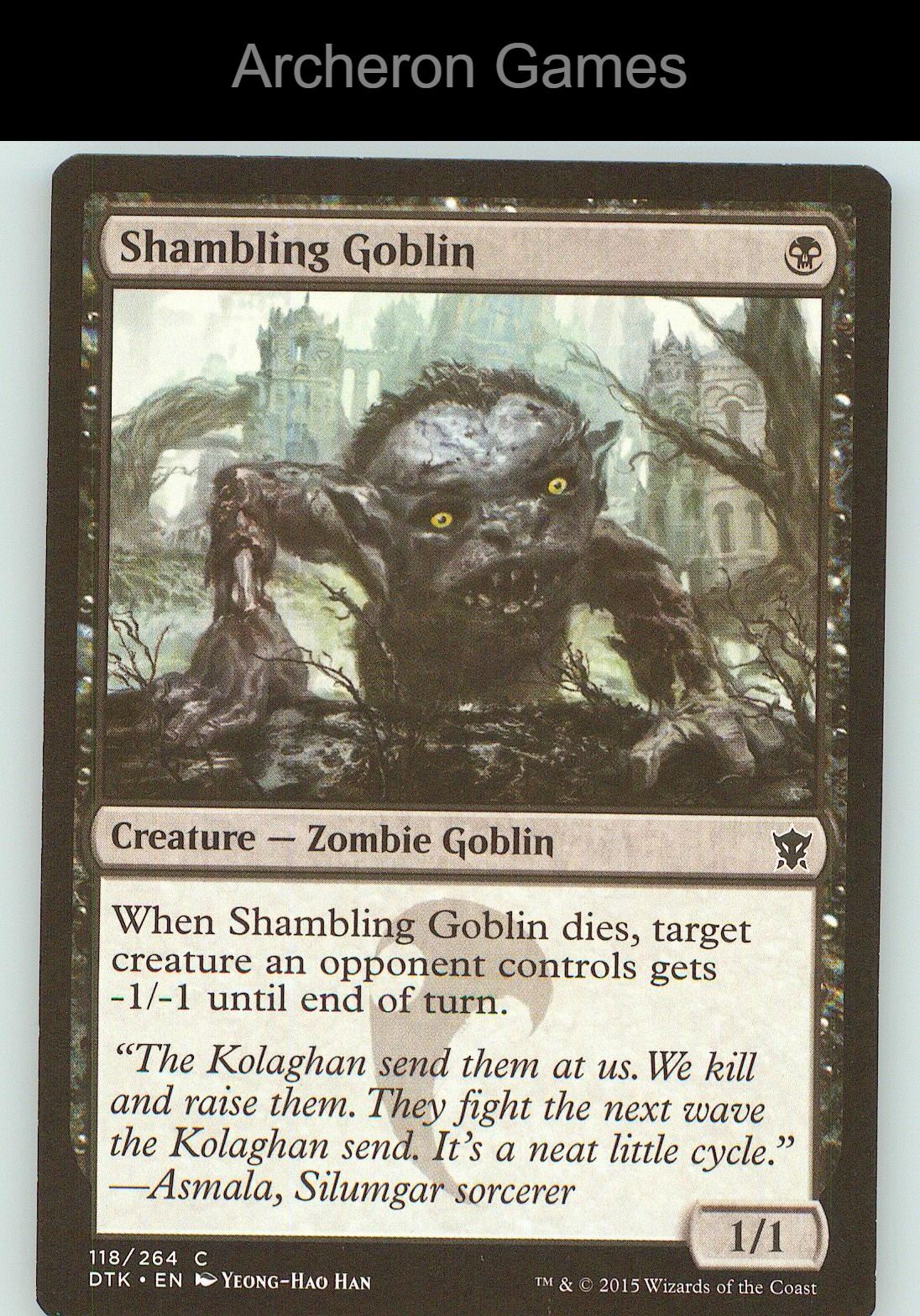 Shambling Goblin DTK 118 C MTG Card NM/EX+