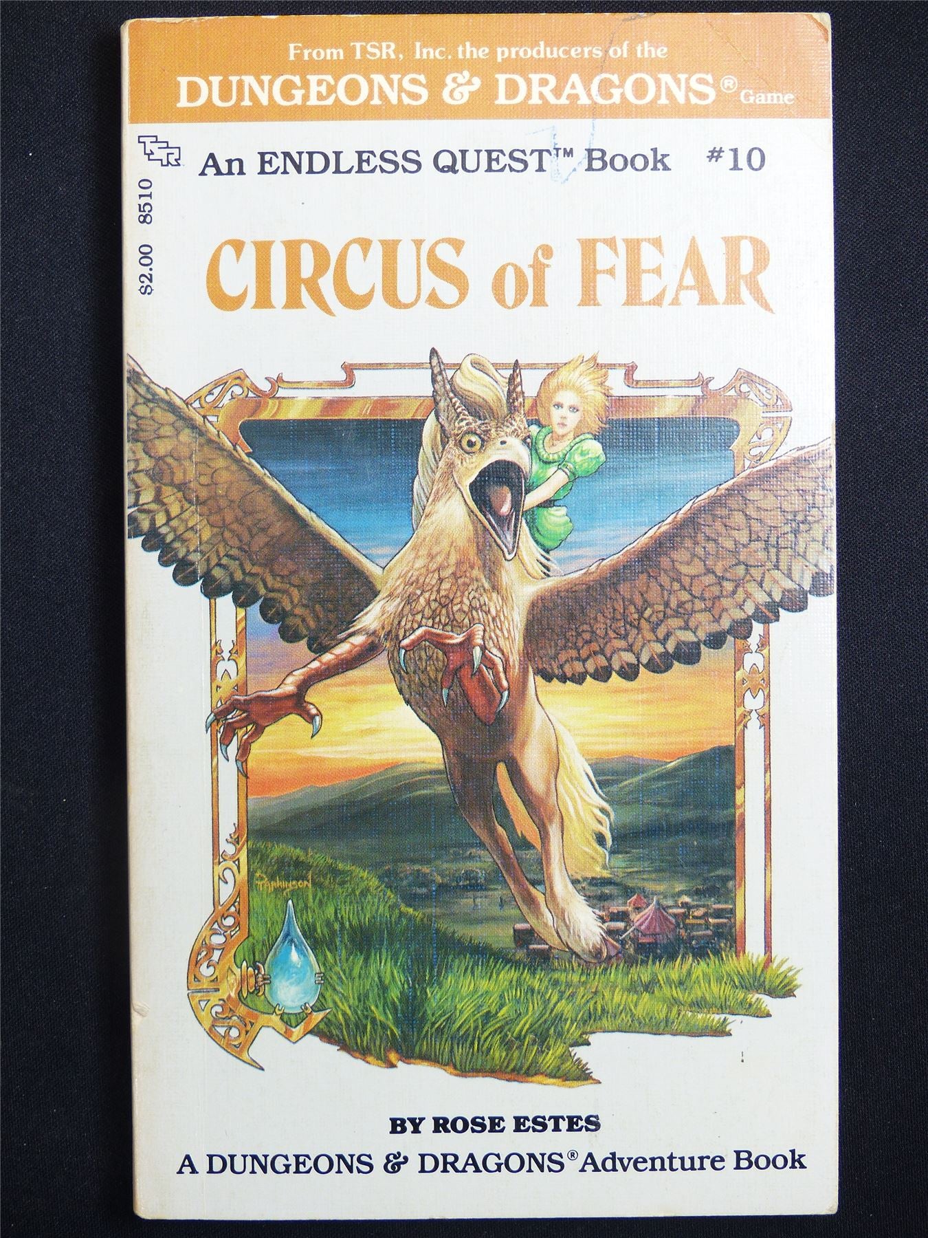 D&D Adventure Book: Circus of Fear Endless Quest - Vintage Novel Softback #M0